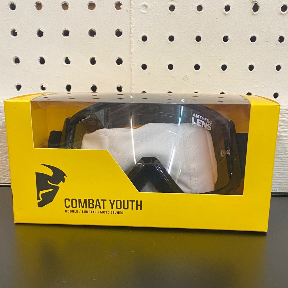 Thor Combat Youth Goggles in Black